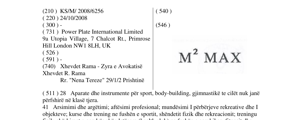 Zëri i markës M² MAX në buletin