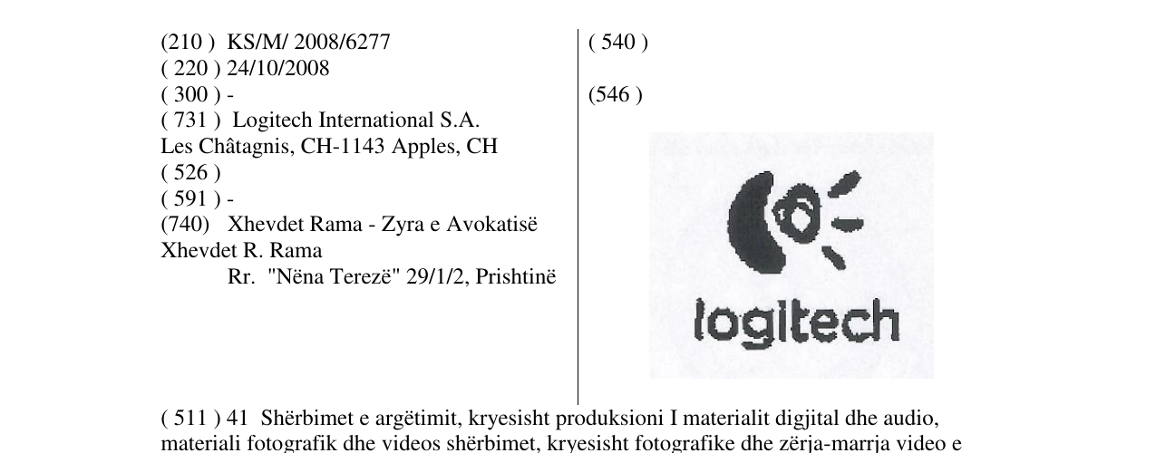Zëri i markës logitech në buletin
