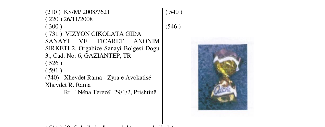 Zëri i markës Markë figurative në buletin