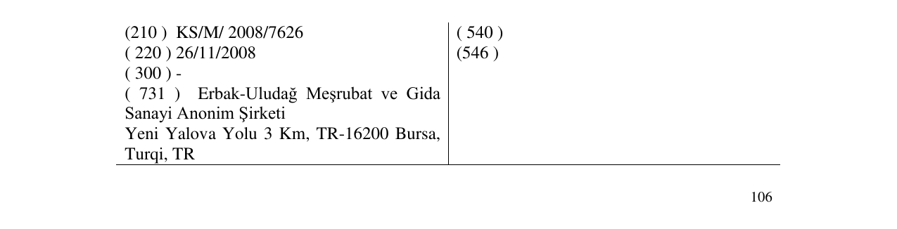 Zëri i markës Markë figurative në buletin
