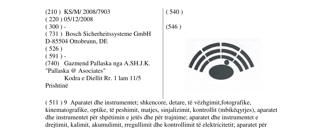 Zëri i markës Markë figurative në buletin
