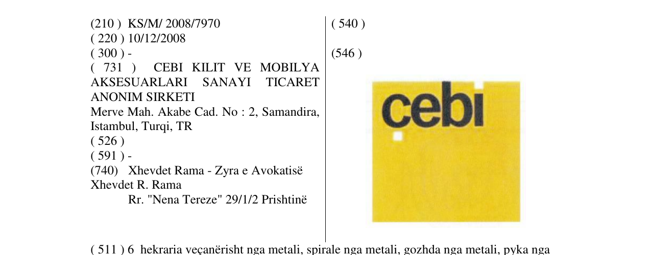 Zëri i markës cebi në buletin
