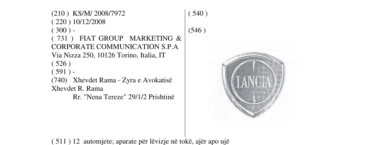 Zëri i markës Markë figurative në buletin