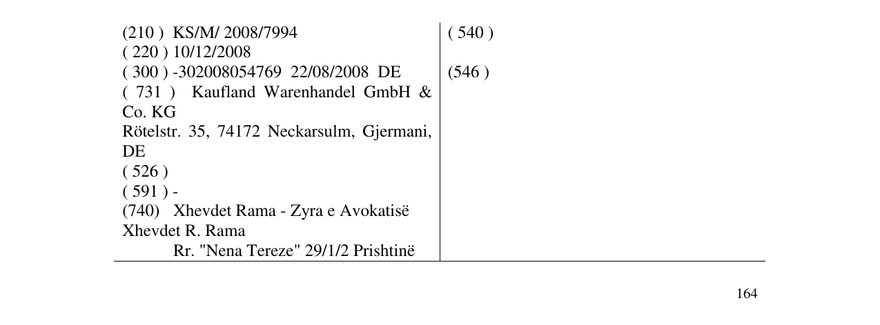 Zëri i markës Markë figurative në buletin