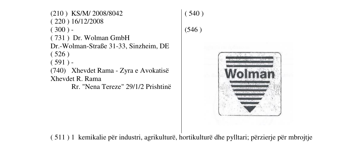 Zëri i markës Wolman në buletin