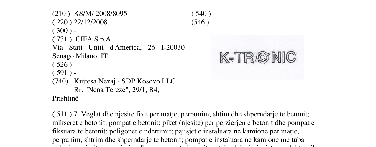 Zëri i markës K-TRONIC në buletin