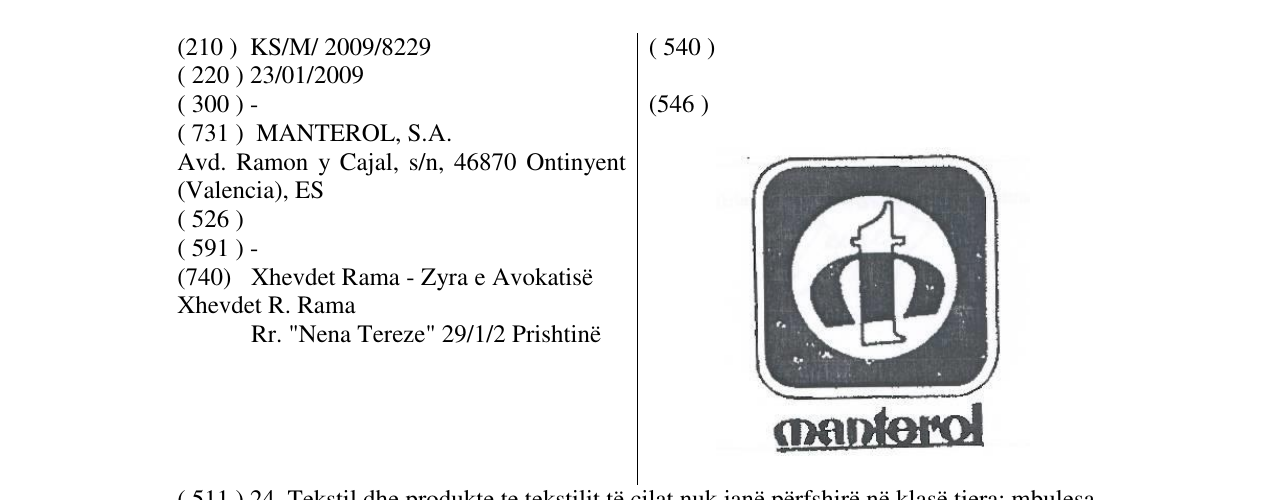 Zëri i markës manterol në buletin