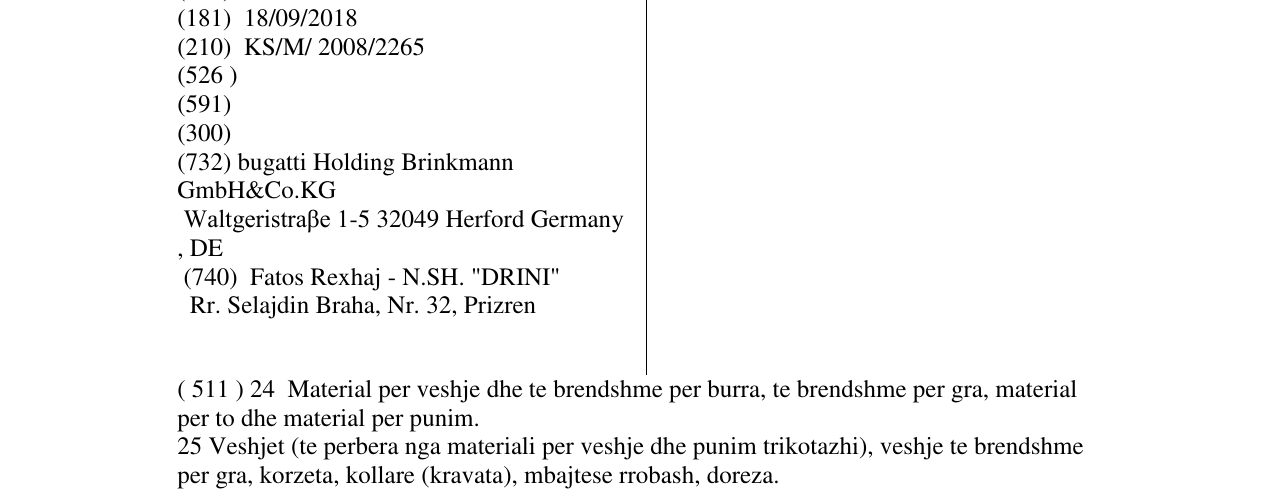 Zëri i markës ODERMARK në buletin