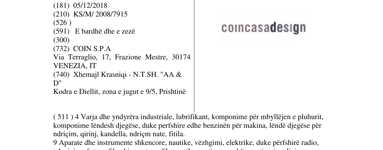 Zëri i markës coincasadesign në buletin