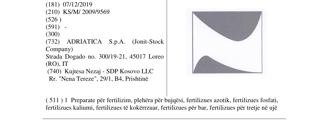 Zëri i markës Markë figurative në buletin