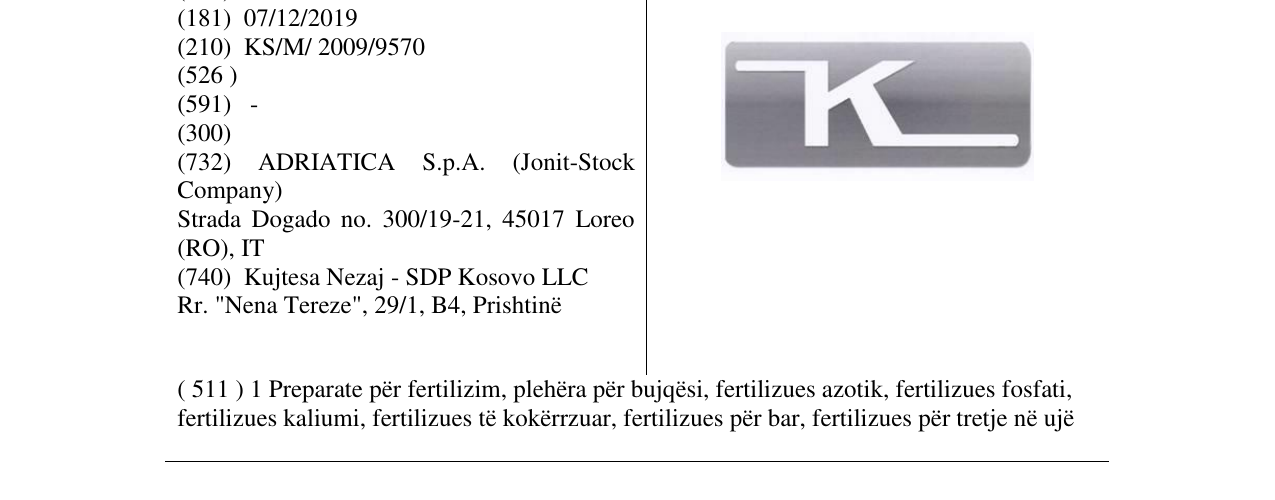 Zëri i markës K në buletin