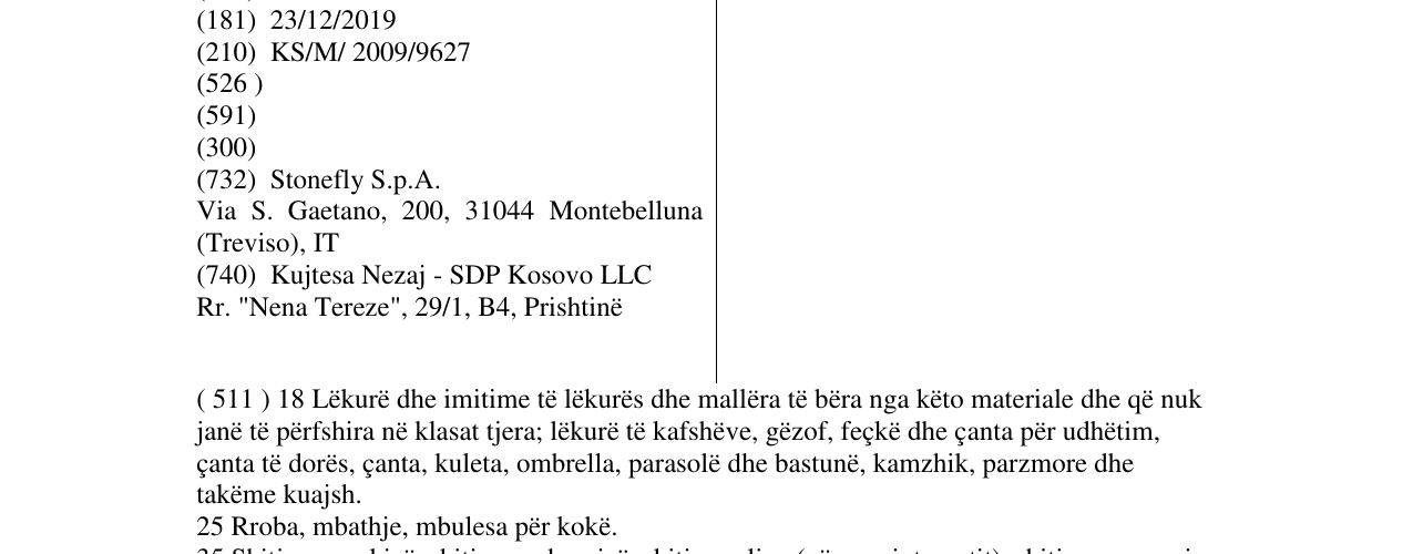 Zëri i markës Stonefly në buletin