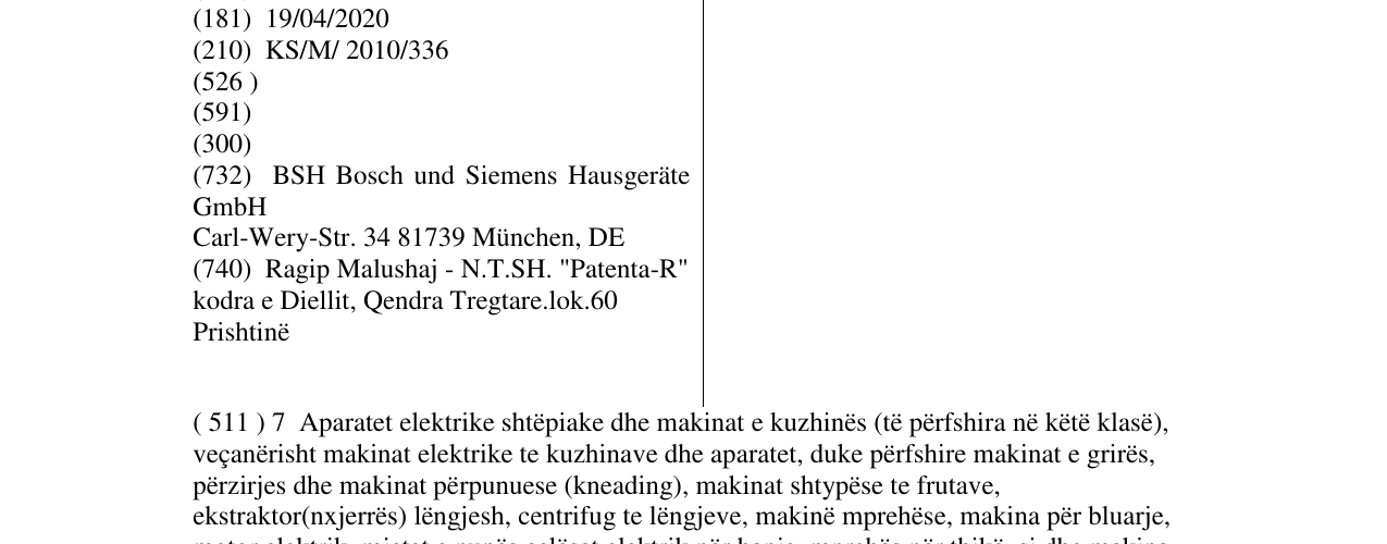 Zëri i markës Neff në buletin