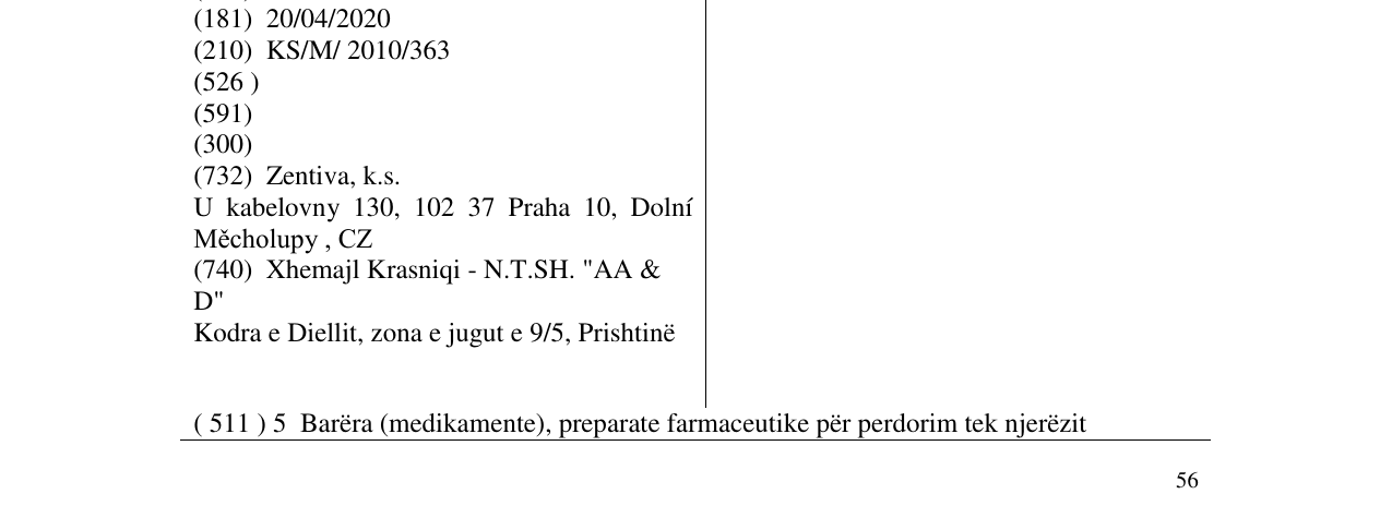 Zëri i markës CANDIMAX në buletin