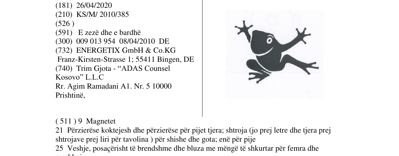 Zëri i markës Markë figurative në buletin