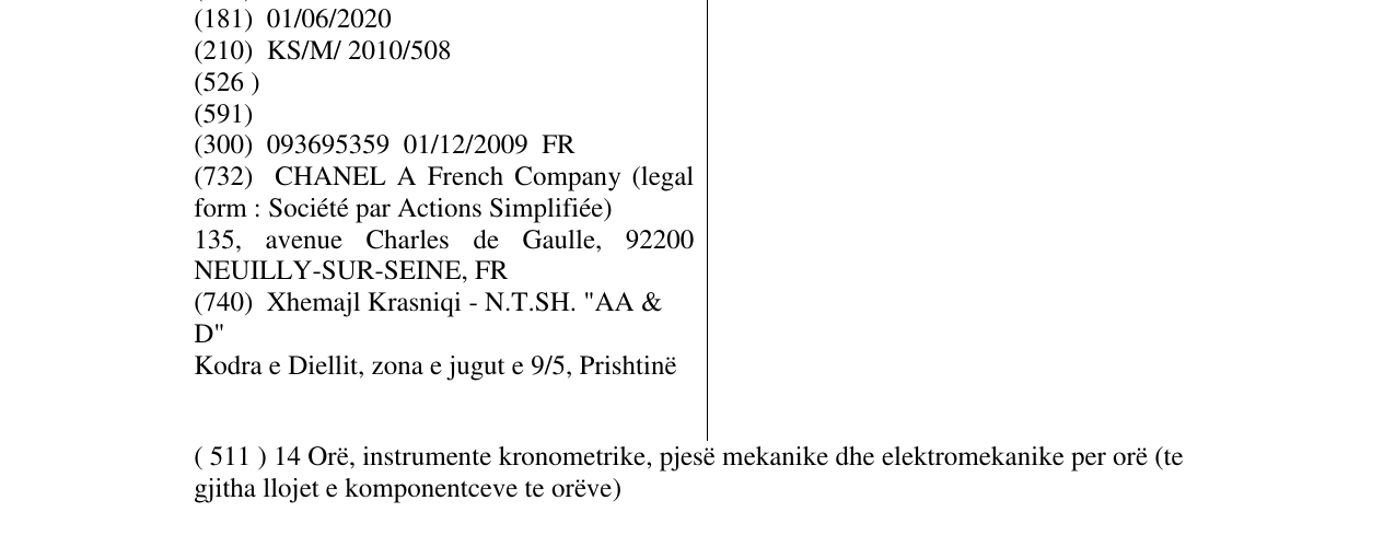 Zëri i markës CHROMATIC në buletin