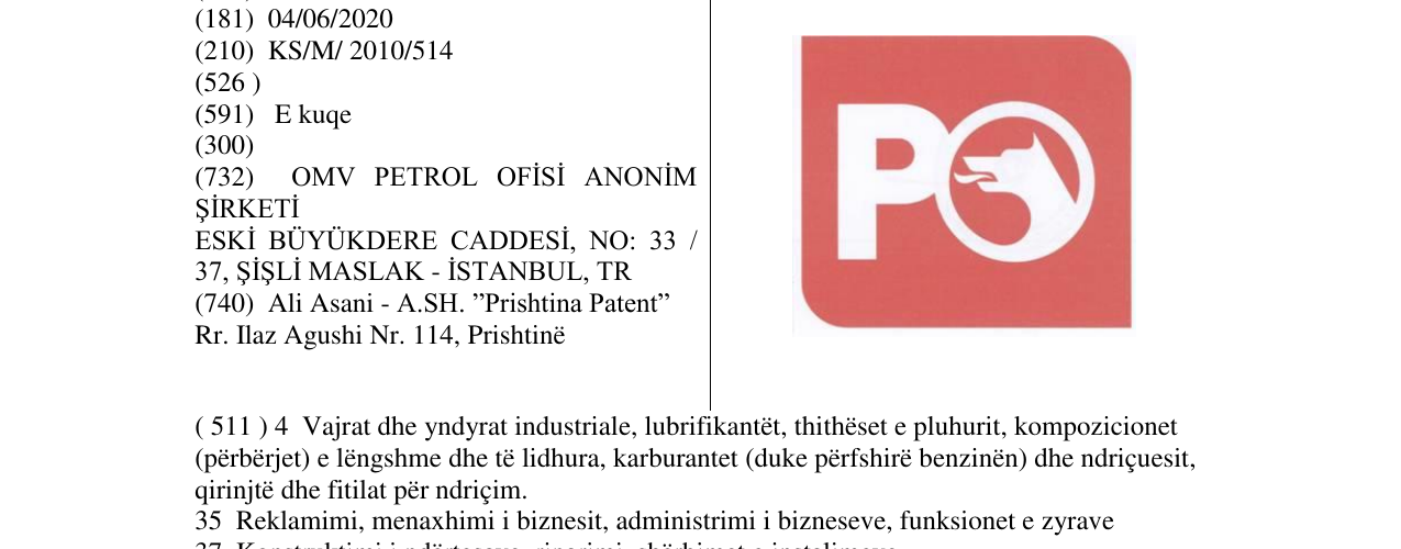 Zëri i markës Markë figurative në buletin
