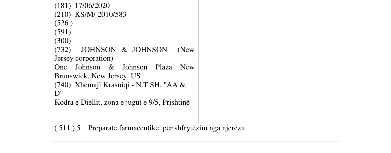 Zëri i markës SYLVERA në buletin