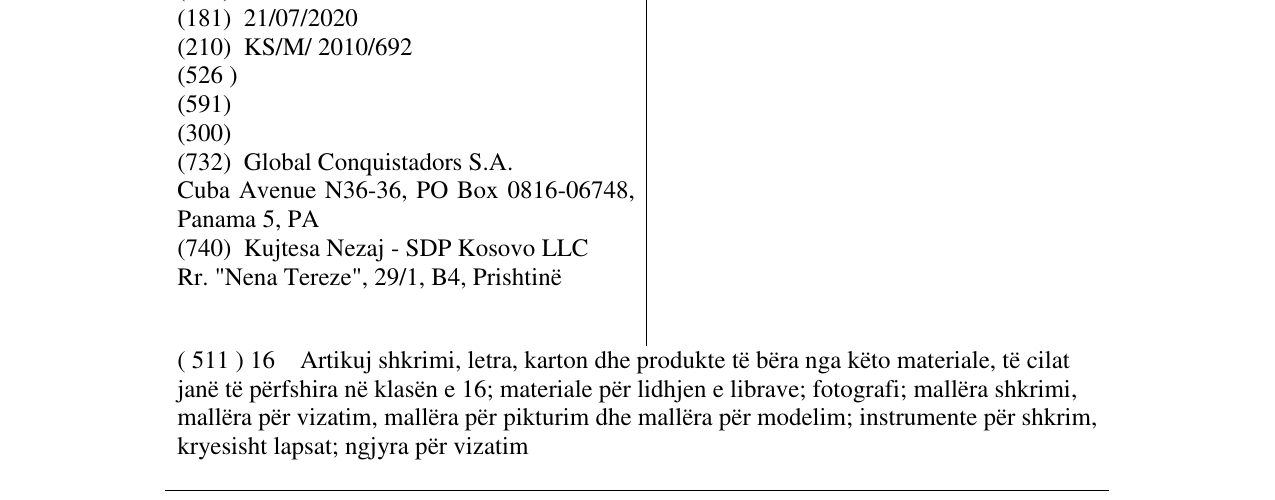 Zëri i markës WRITEO-MAX në buletin