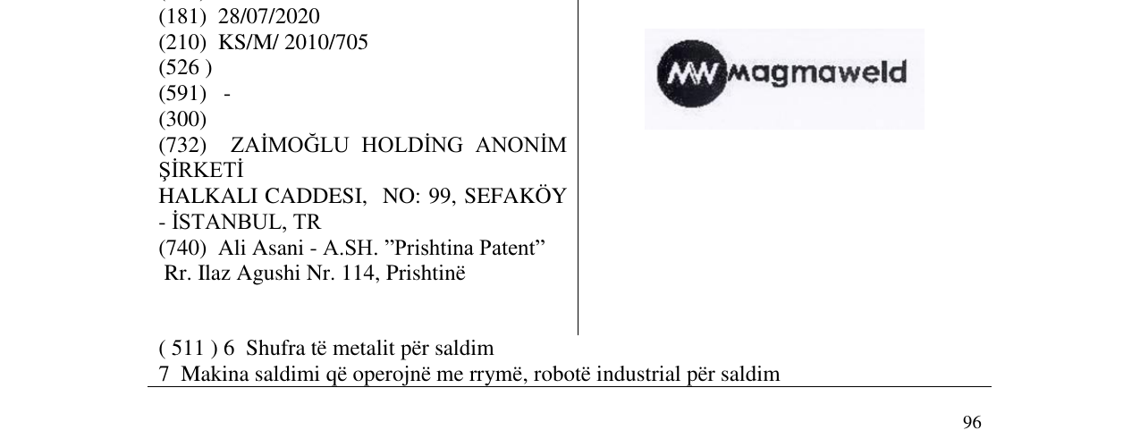 Zëri i markës NW Magmaweld në buletin
