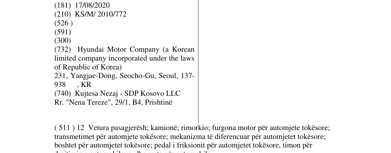 Zëri i markës HYUNDAI ix25 në buletin