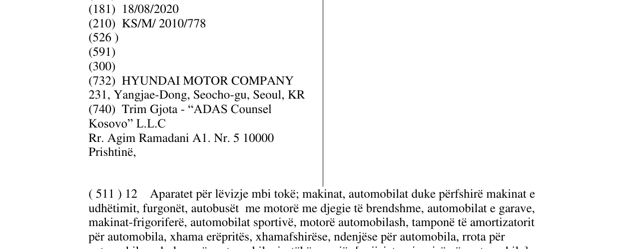 Zëri i markës HYUNDAI i35 në buletin