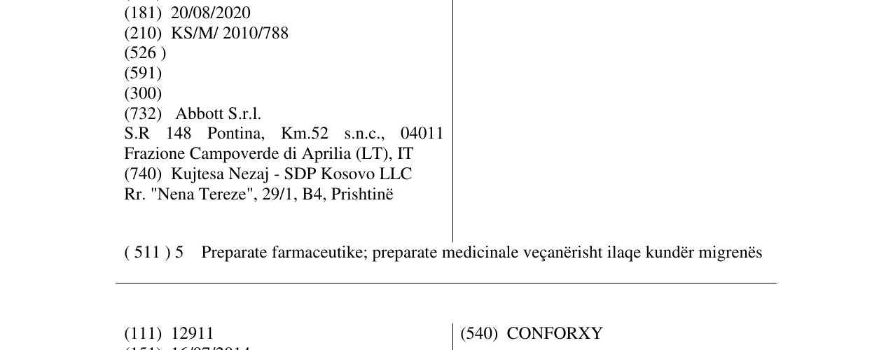 Zëri i markës DIFMETRÉ në buletin