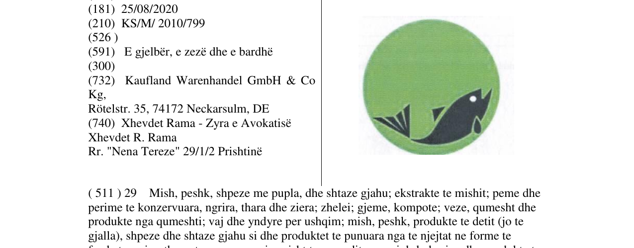Zëri i markës Markë figurative në buletin
