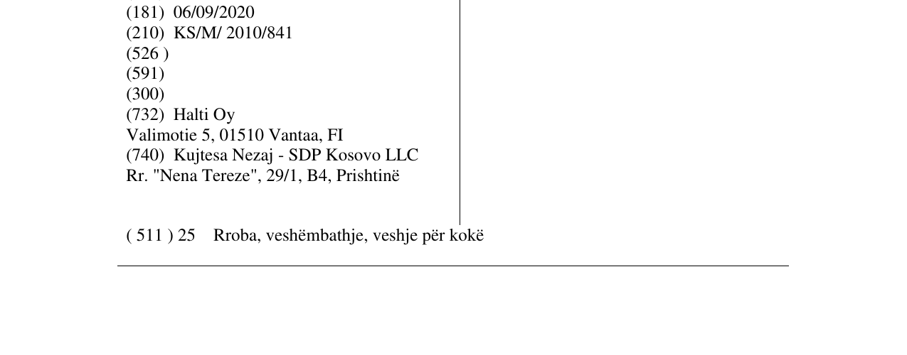 Zëri i markës DRYMAXX në buletin