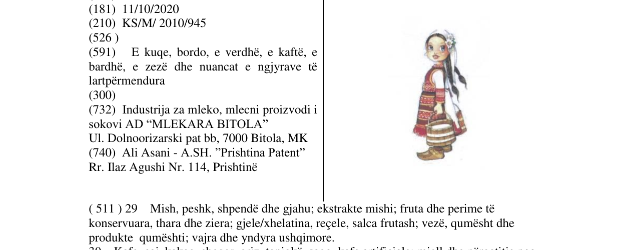 Zëri i markës Markë figurative në buletin