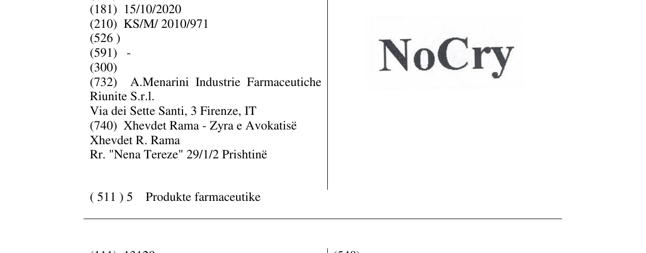 Zëri i markës NoCry në buletin