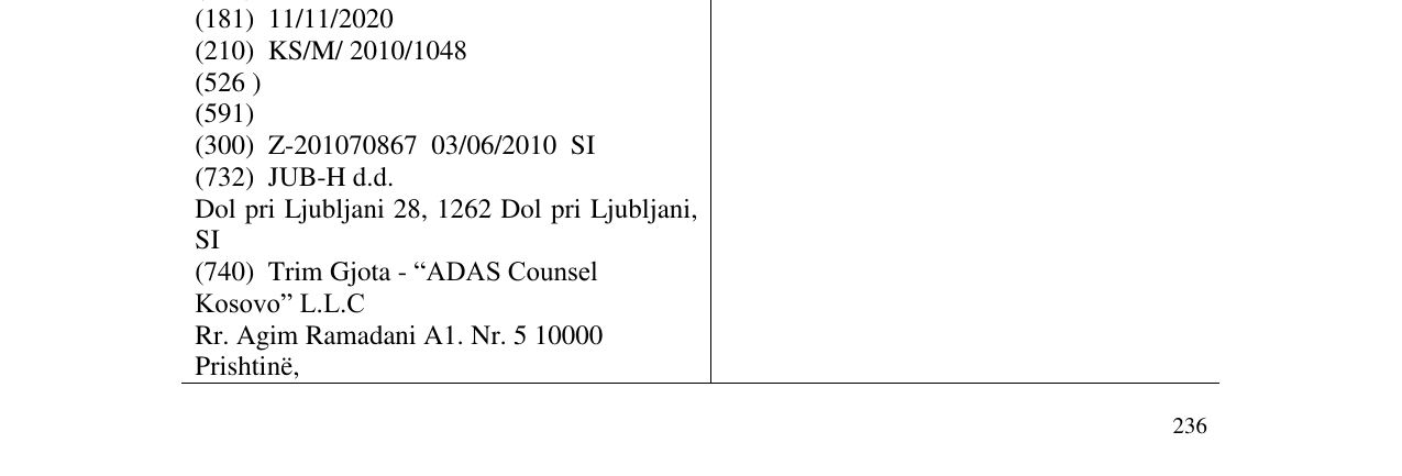 Zëri i markës Hydrosol në buletin