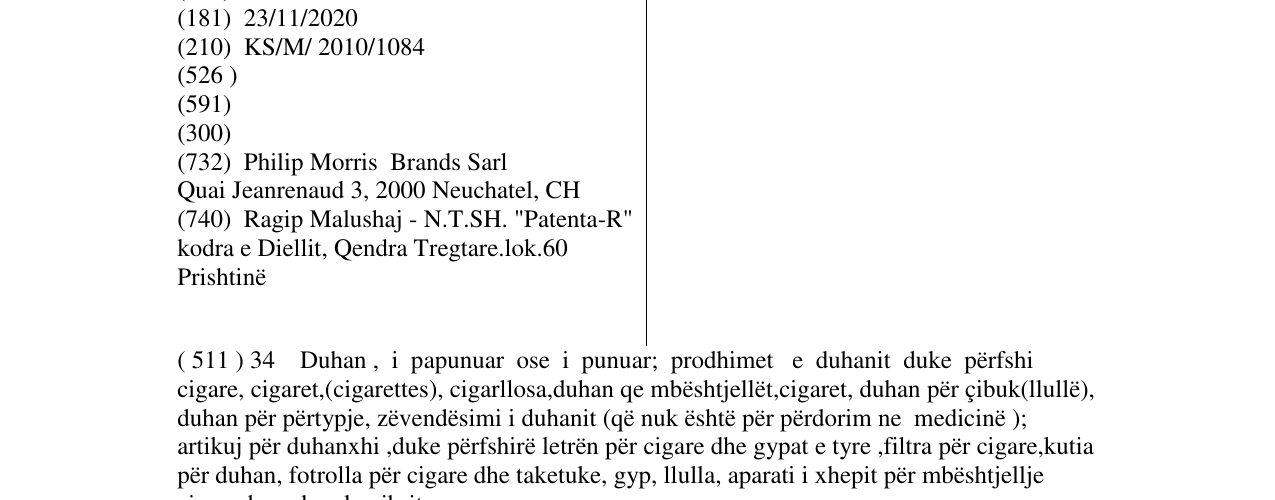 Zëri i markës MARLBORO SWITCH IT ON në buletin
