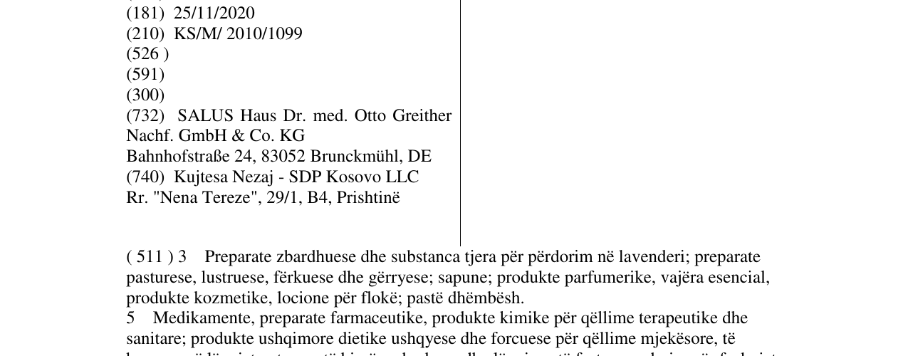 Zëri i markës SALUS në buletin