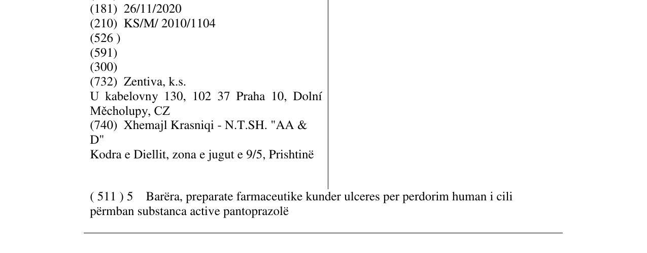 Zëri i markës OZZION në buletin