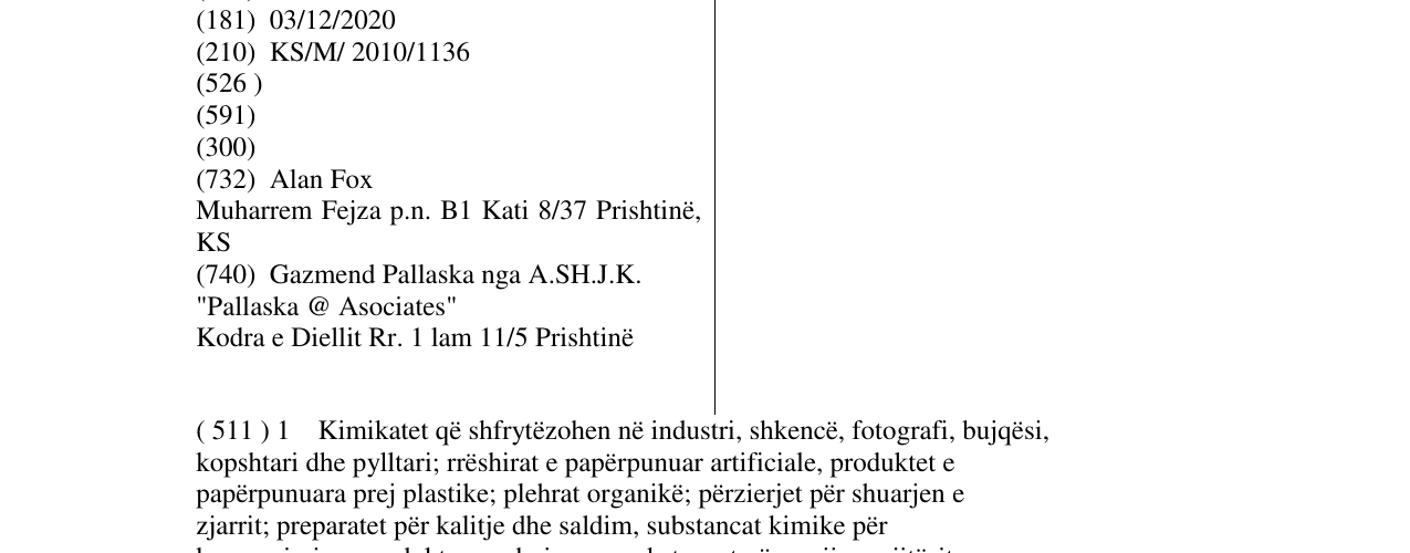 Zëri i markës Chelsea Point në buletin