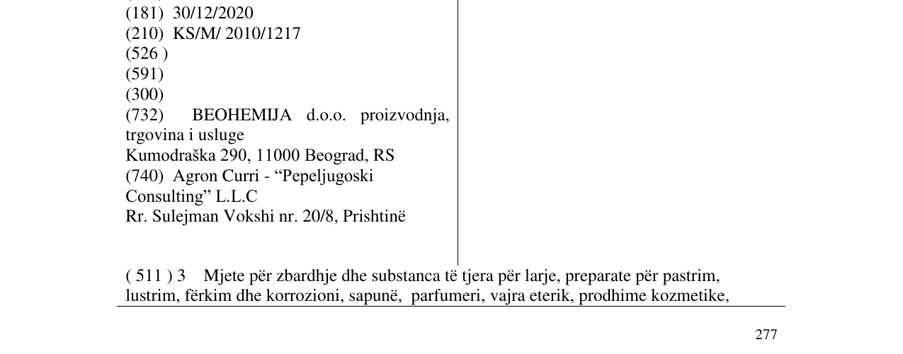 Zëri i markës STELEX në buletin
