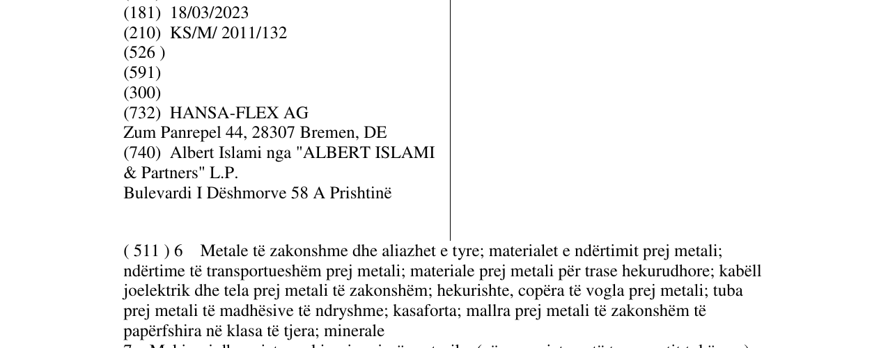 Zëri i markës FLEXXPRESS në buletin