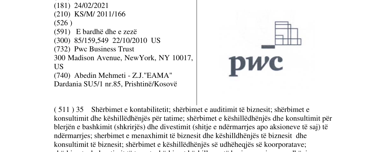 Zëri i markës pwc në buletin