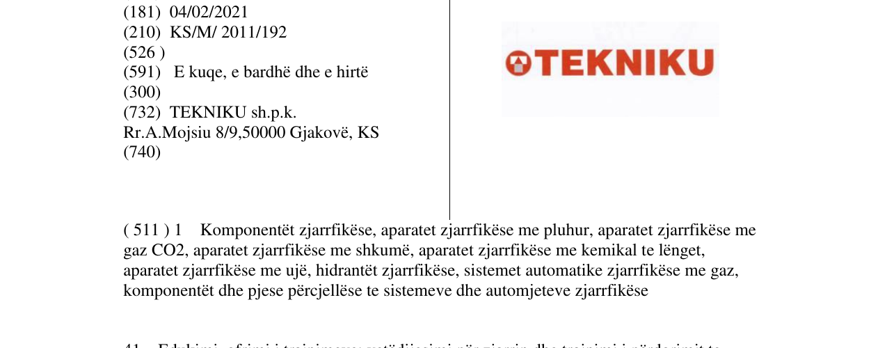 Zëri i markës TEKNIKU në buletin