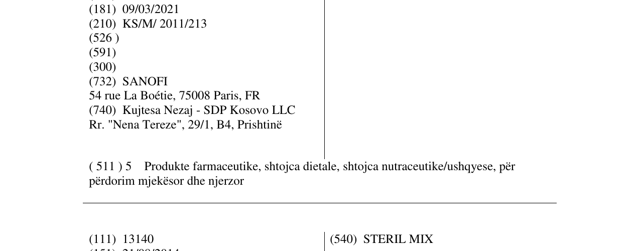 Zëri i markës OMNIVIT në buletin