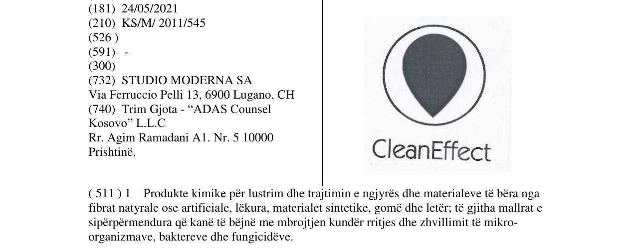 Zëri i markës CleanEffect në buletin
