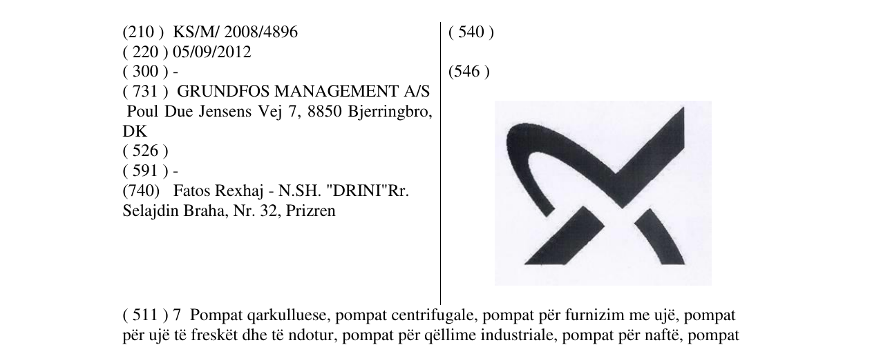Zëri i markës Markë figurative në buletin