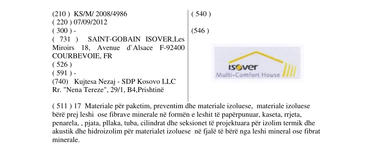Zëri i markës ISOVER Multi-Comfort House në buletin