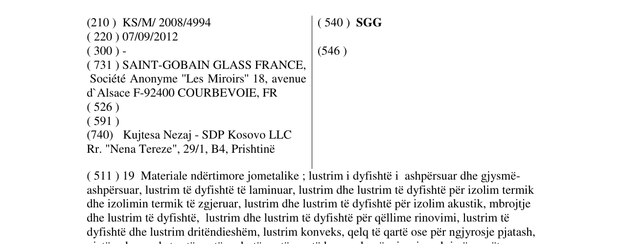 Zëri i markës SGG në buletin
