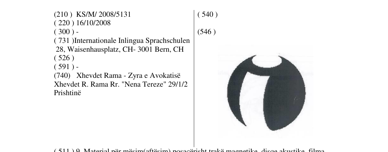 Zëri i markës Markë figurative në buletin