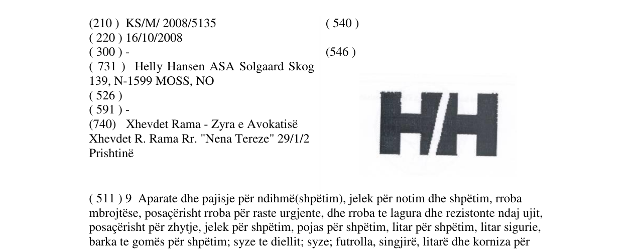 Zëri i markës H H në buletin