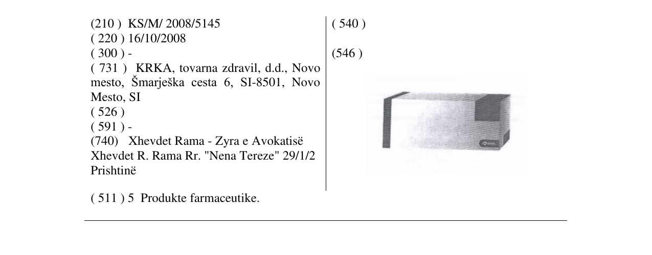 Zëri i markës Markë figurative në buletin