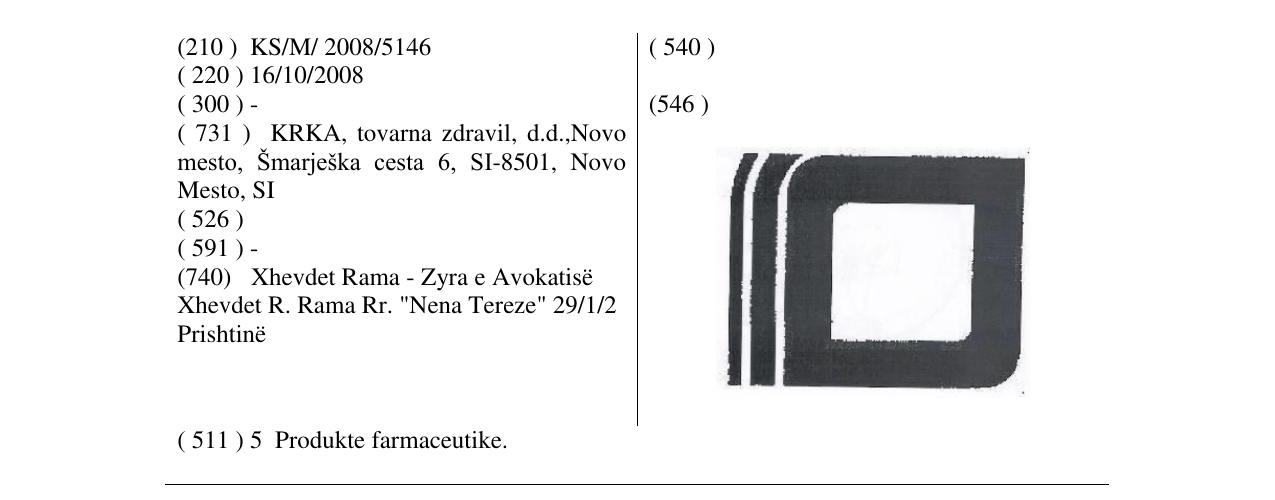 Zëri i markës Markë figurative në buletin