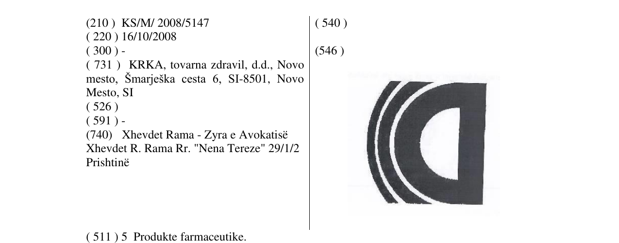 Zëri i markës Markë figurative në buletin